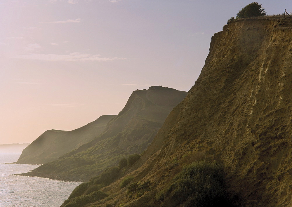 Dorset Coast Path to Thornecombe Beacon, Eype Mouth, Jurassic Coast, UNESCO World Heritage Site, Bridport, Dorset, England, United Kingdom, Europe