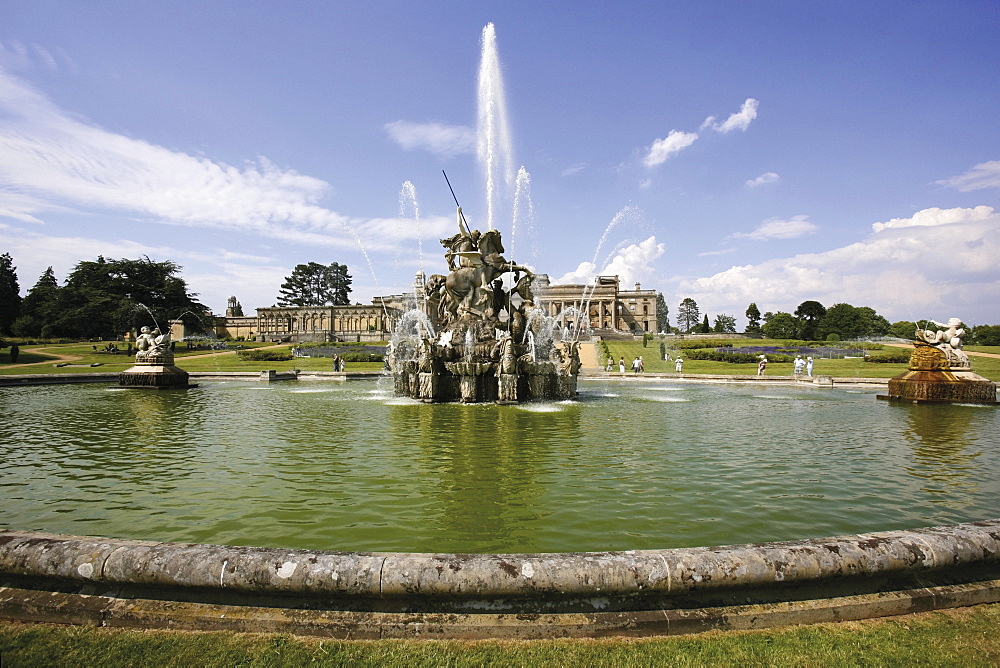 The Perseus and Andromeda fountain, Witley Court, Worcestershire, England, United Kingdom, Europe