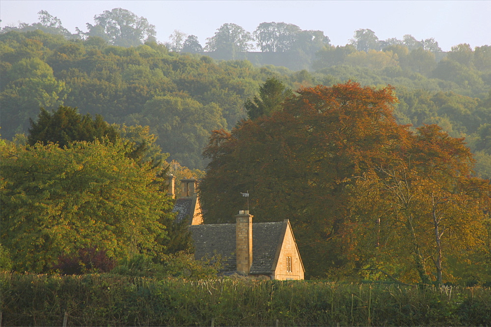 Stanway village, Cotswold Way footpath, Cotswolds, Gloucestershire, England, United Kingdom, Europe