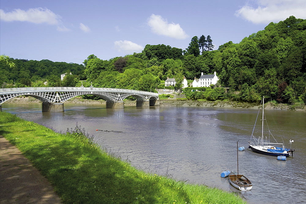 River Wye at Chepstow, Monmouthshire, Wales, United Kingdom, Europe