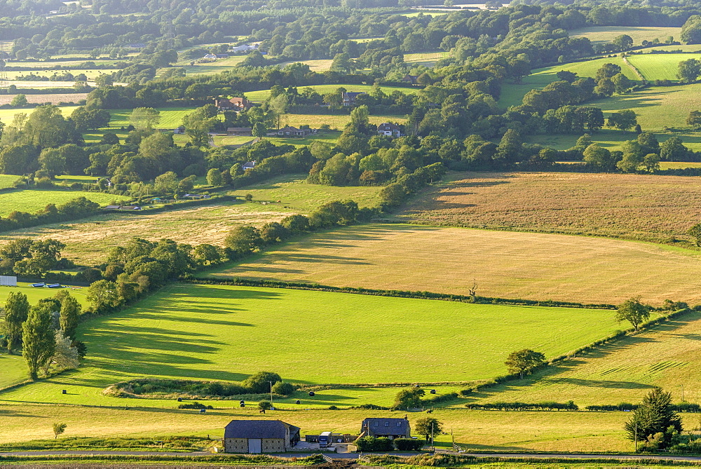 View from the South Downs Way footpath, Sussex, England, United Kingdom, Europe 