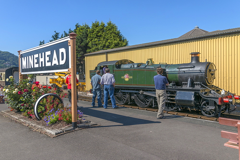 The West Somerset Railway, Minehead Station, Somerset, England, United Kingdom, Europe