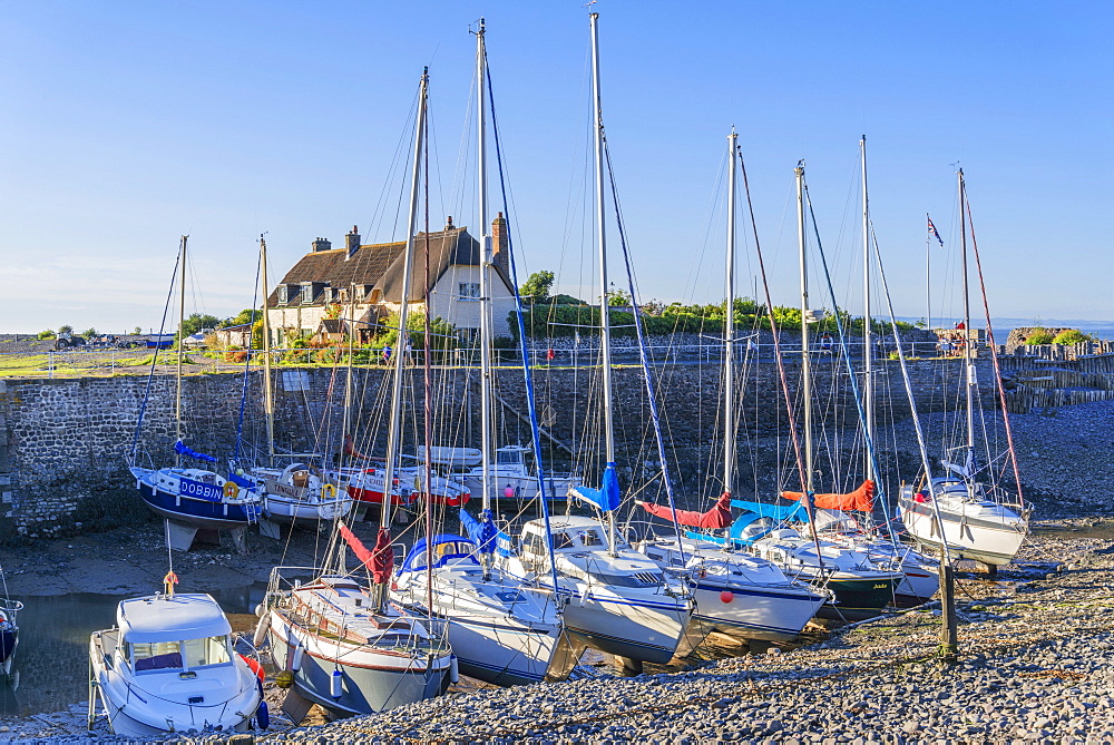 Porlock Weir, North Somerset coast, Somerset, England, United Kingdom, Europe