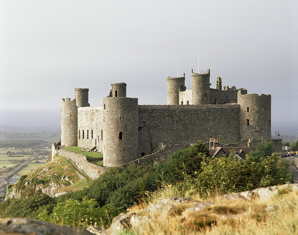 Harlech Castle, UNESCO World Heritage Site, Gwynedd, Wales, United Kingdom, Europe