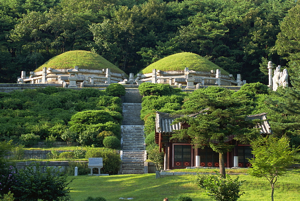 King Kongmin's tomb, Kaesong, North Korea, Asia