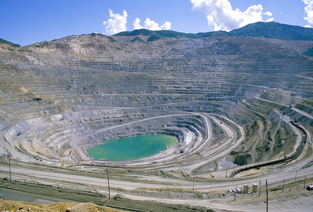 Bingham Canyon copper mine, largest man-made hole in the world, United States of America, North America