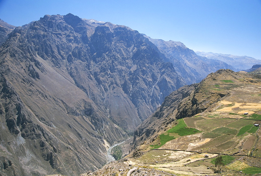 Canyon below Chivay, Colca Canyon, Peru, South America