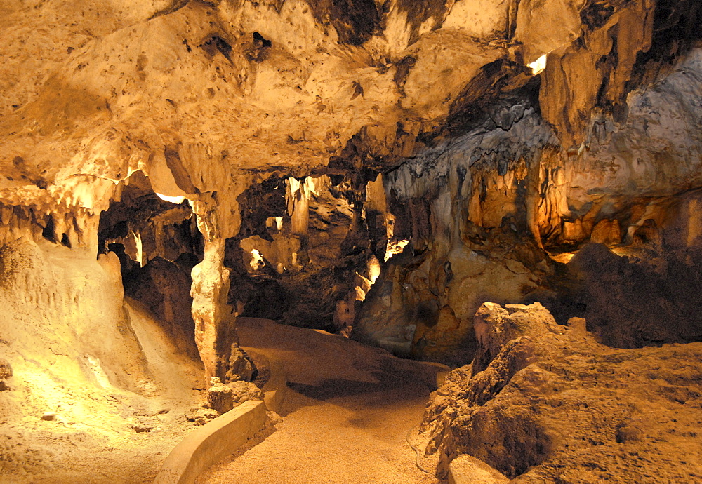 Hato Caves, limestone caves open to visitors on the north coast of Curacao (Dutch Antilles), West Indies, Caribbean, Central America