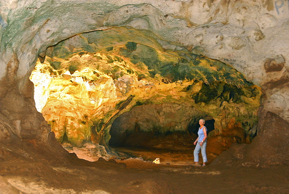 Huliba limestone caves, Arikok National Park, Aruba (Dutch Antilles), West Indies, Caribbean, Central America