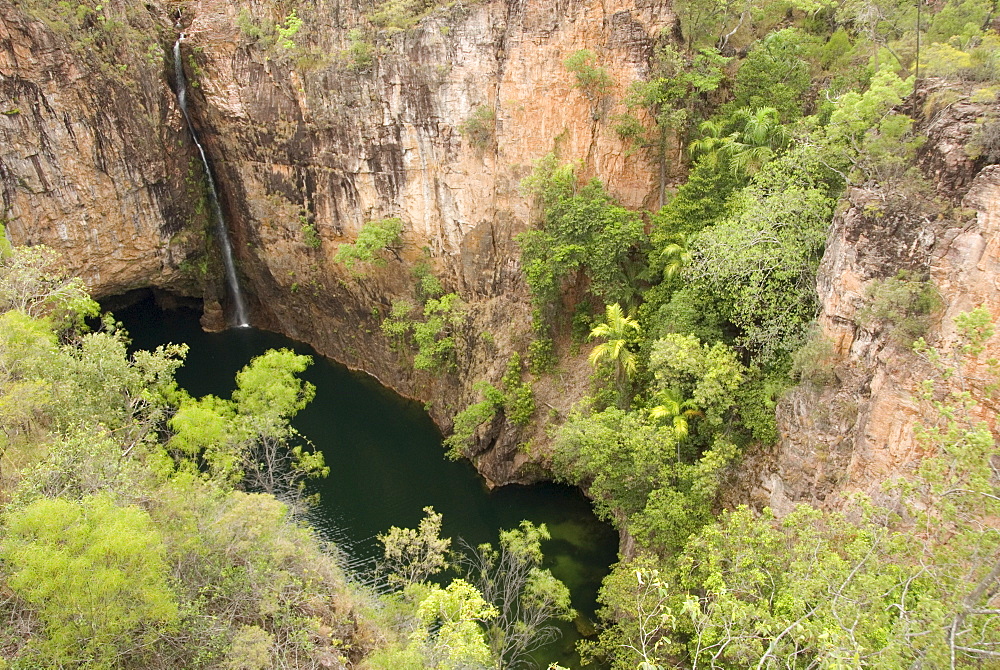 Tolmer Falls with deep plunge pool, Litchfield National Park, near Darwin, Northern Territory, Australia, Pacific