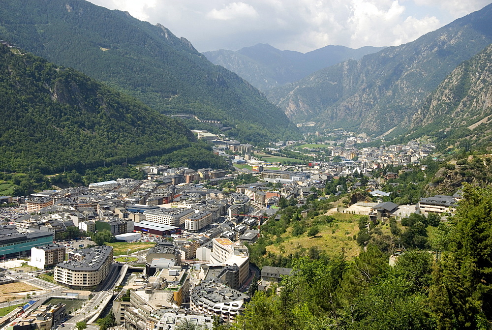 Andorra la Vella, capital city of Andorra state