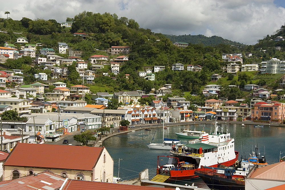 The Carenage (the old harbour), St. George's, Grenada, Windward Islands, West Indies, Caribbean, Central America