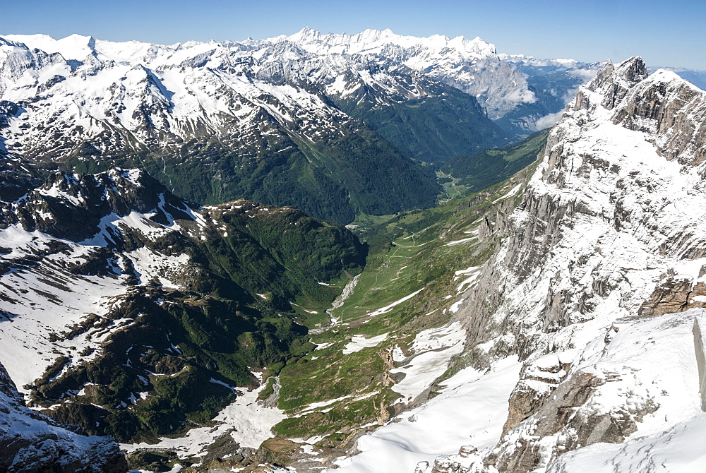 Wendental, seen from Titlis, above Engelberg, Unterwald, Switzerland, Europe