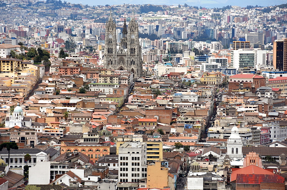 View from Panecillo, Quito, Ecuador, South America