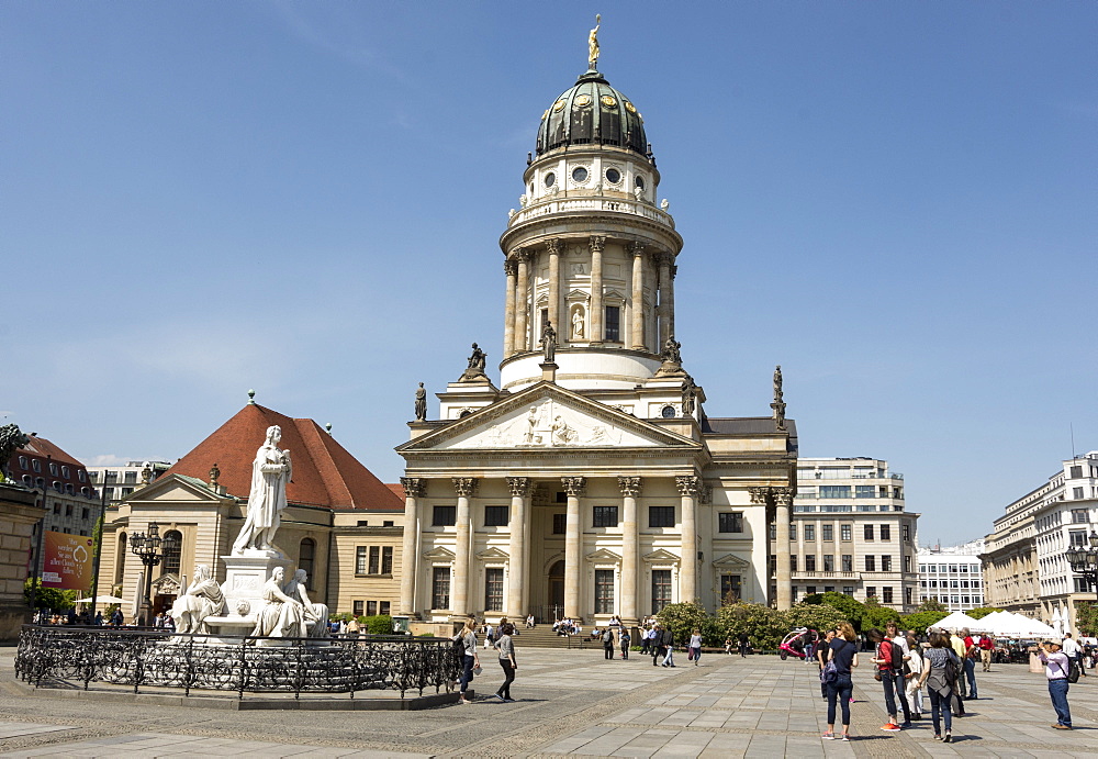 Franzosicher Dom at north end of Gendarmenmarkt, Berlin, Germany, Europe