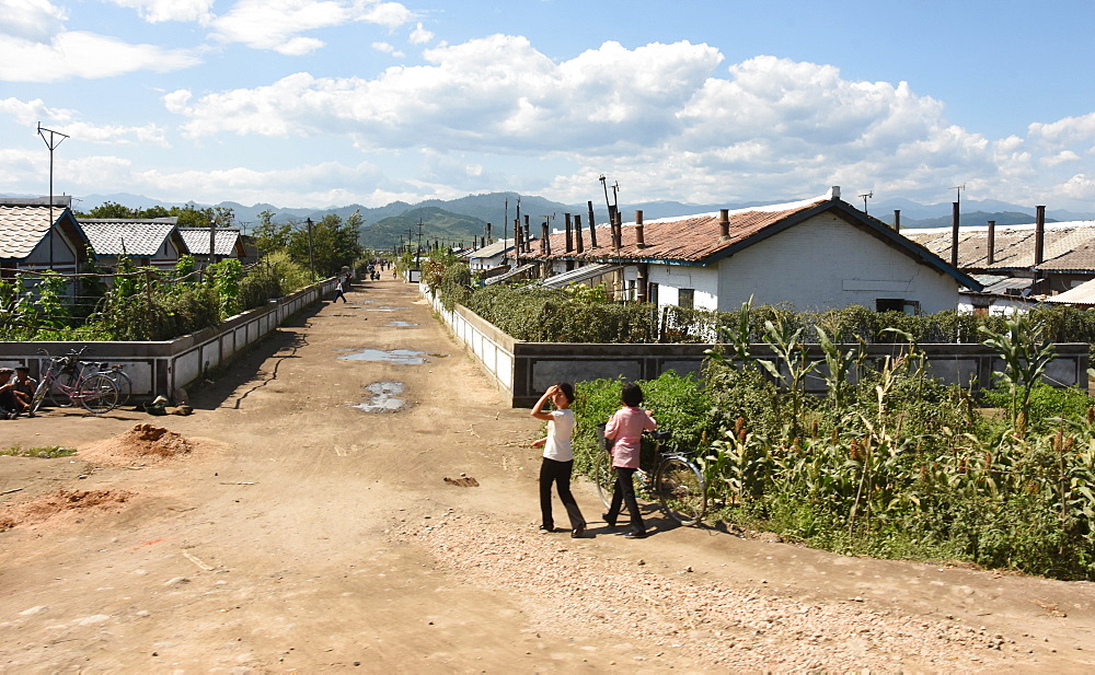 Residential area at Yongbun, near Chongjin, Hamgyong Province, North Korea, Asia