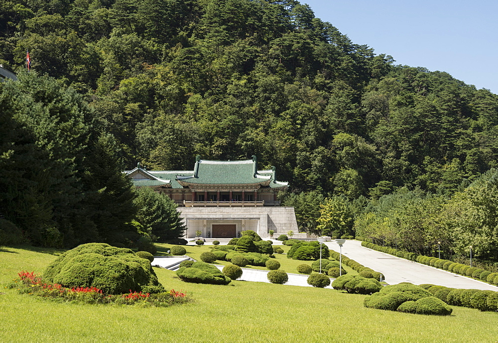 International Friendship Exhibition, built inside mountain as nuclear bunker, at Myohyang, North Korea, Asia