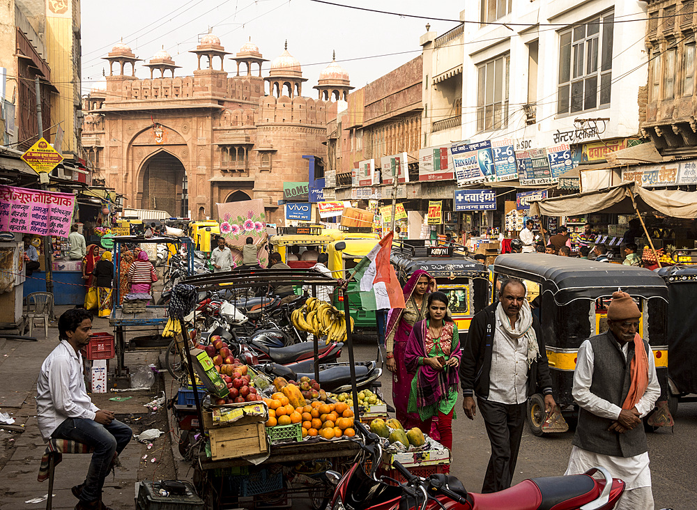 Kothe Gate, Old City, Bikaner, Rajasthan, India, Asia