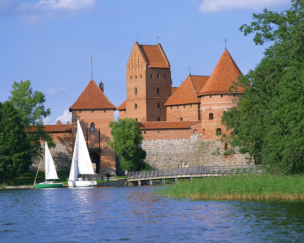 Trakai Castle in Lithuania, Baltic States, Europe