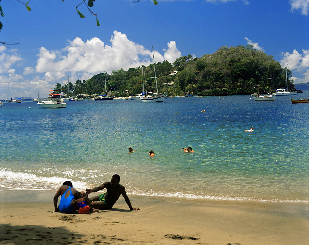 Young Island from Villa Bay, St. Vincent, Windward Islands, West Indies, Caribbean, Central America