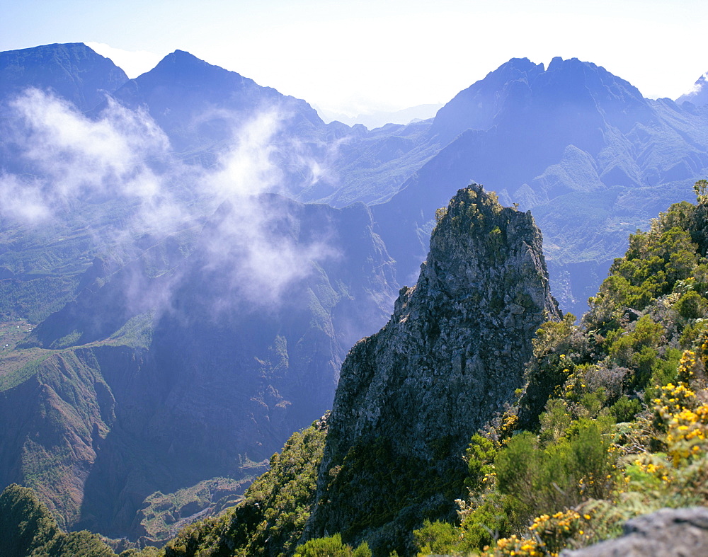 Cirque de Mafate from Maido, Reunion, Indian Ocean, Africa