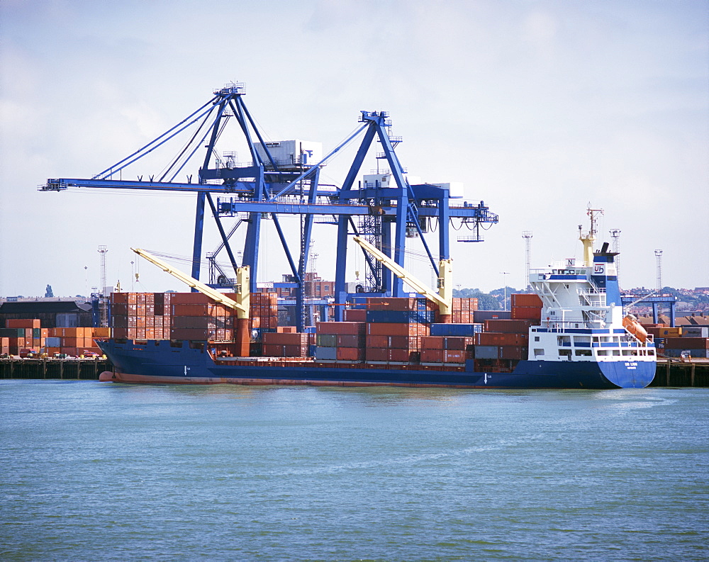 Container port, Felixstowe, Suffolk, England, United Kingdom, Europe