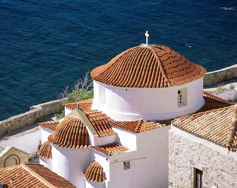 Church of Panagia Hrysaphitissa, Monemvasia, Lakonia, Peloponnese, Greece, Europe