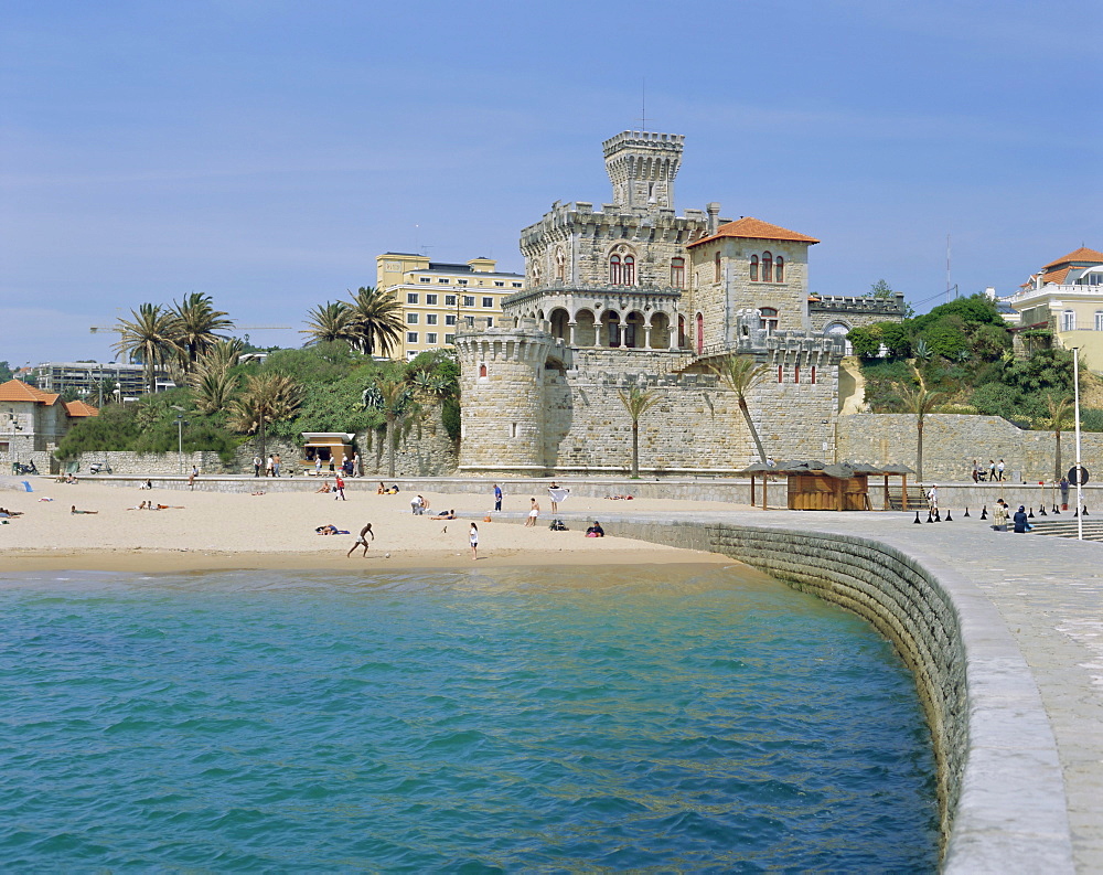 The beach, Estoril,Costa de Lisboa, Portugal, Europe