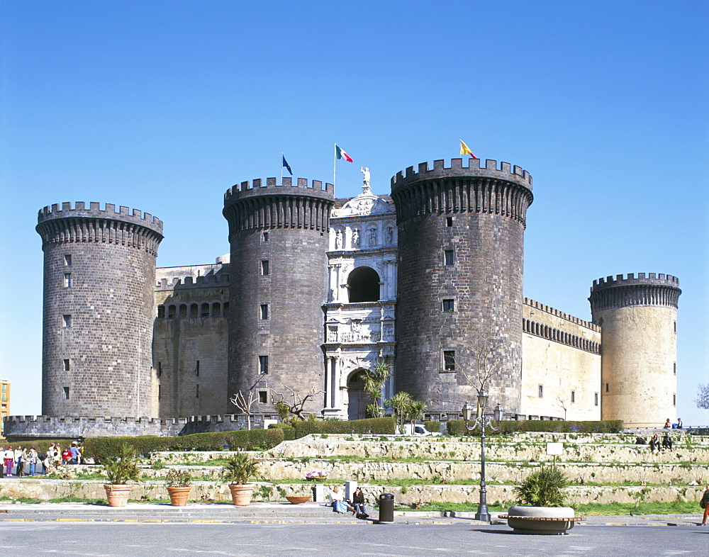 Castel Nouvo, Naples, Campania, Italy, Europe