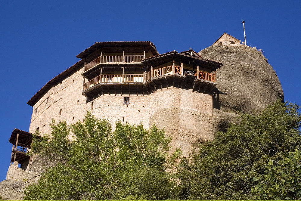 St. Nicholas Anapafsa (St. Nicholas Anapausas) monastery, Meteora, UNESCO World Heritage Site, Thessaly, Greece, Europe