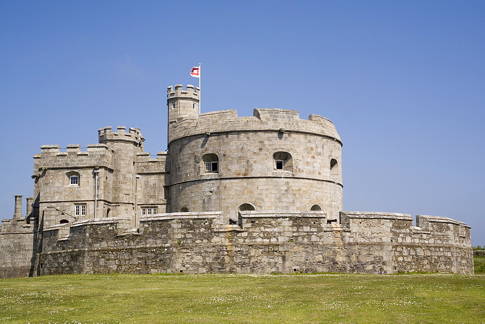 Henry VIII's fort, Pendennis castle, Falmouth, Cornwall, England, United Kingdom, Europe