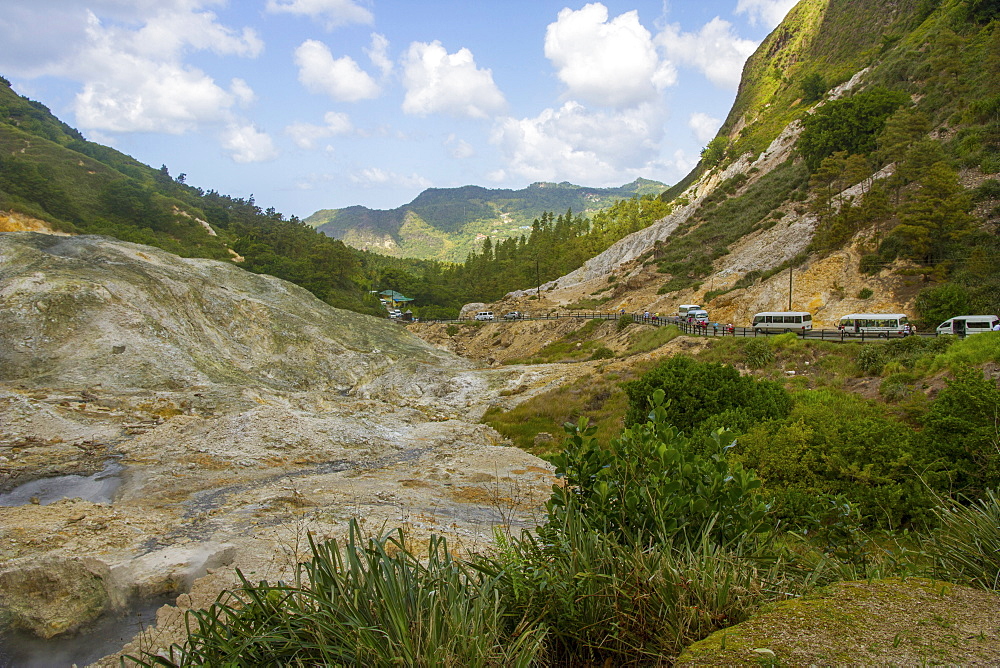 Drive-in Volcano, Soufriere, St. Lucia, Windward Islands, West Indies, Caribbean, Central America