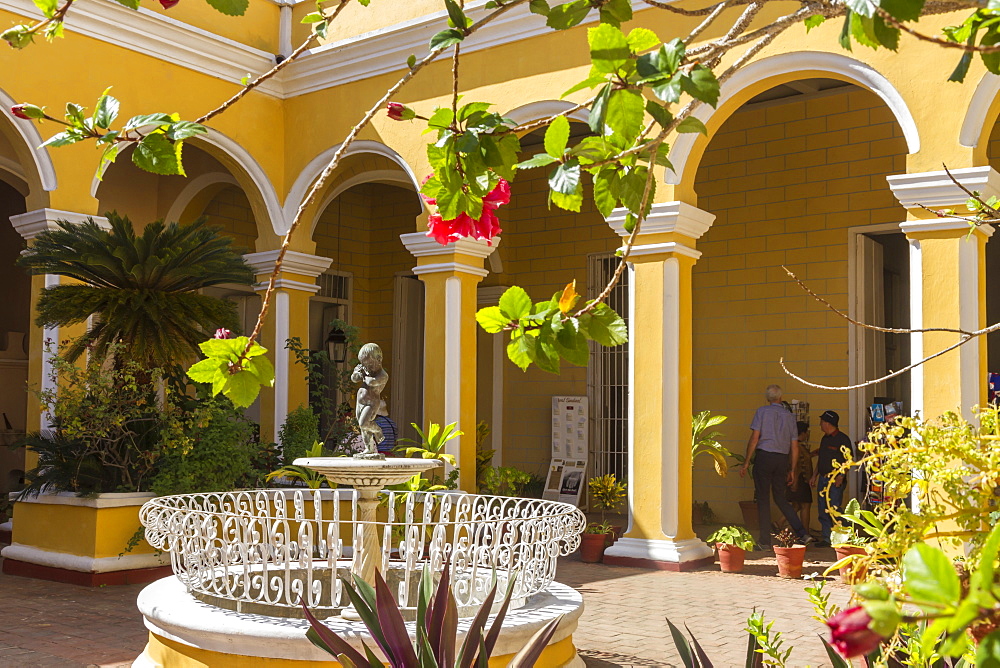 Courtyard of Cantero Palace, Trinidad, UNESCO World Heritage Site, Cuba, West Indies, Caribbean, Central America