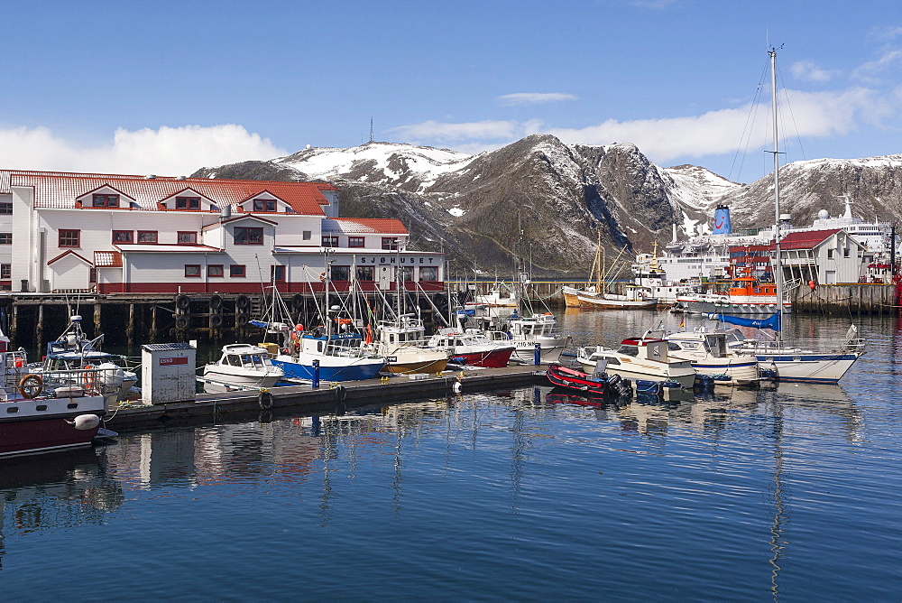 Brygge, Honningsvag, Finnmark, Norway, Scandinavia, Europe