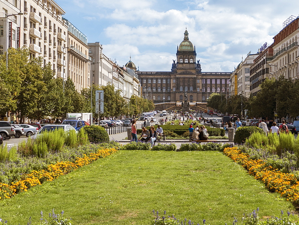 Wenceslas Square, Prague, Czech Republic, Europe