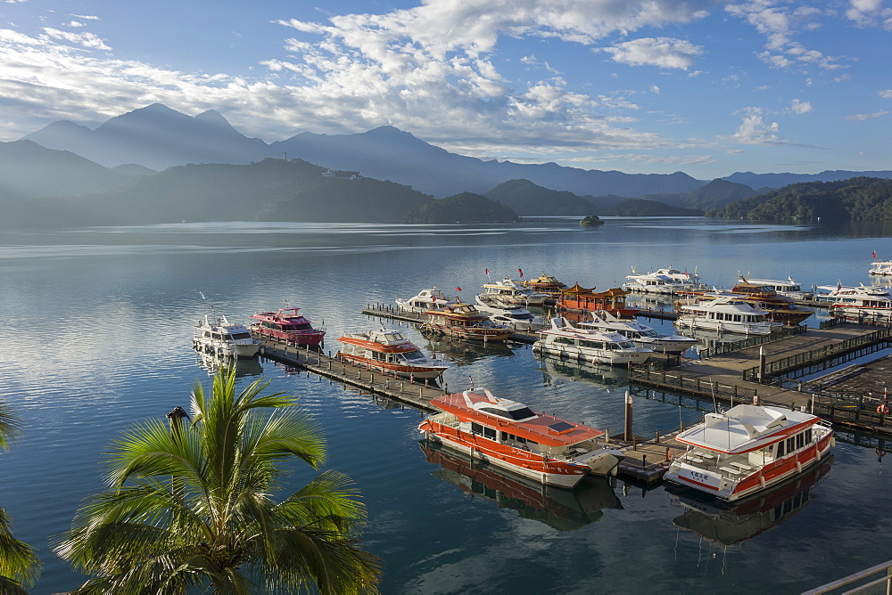 Shuishe Pier, morning, Sun Moon Lake, Taiwan, Asia