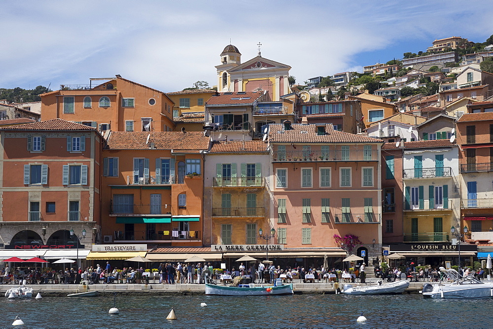 Waterfront Villefranche, Alpes Maritime, Cote d'Azur, Mediterranean, Europe