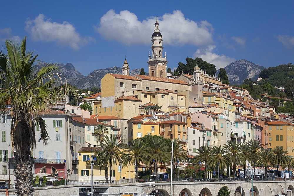 Menton old town, Alpes Maritime, Cote d'Azur, France, Europe