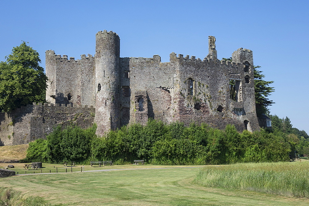 Laugharne Castle, Carmarthenshire, Wales, United Kingdom, Europe