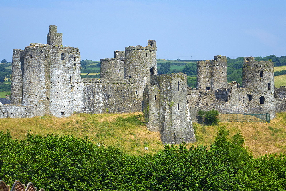 Kidwelly Castle, Carmarthenshire, Wales, United Kingdom, Europe