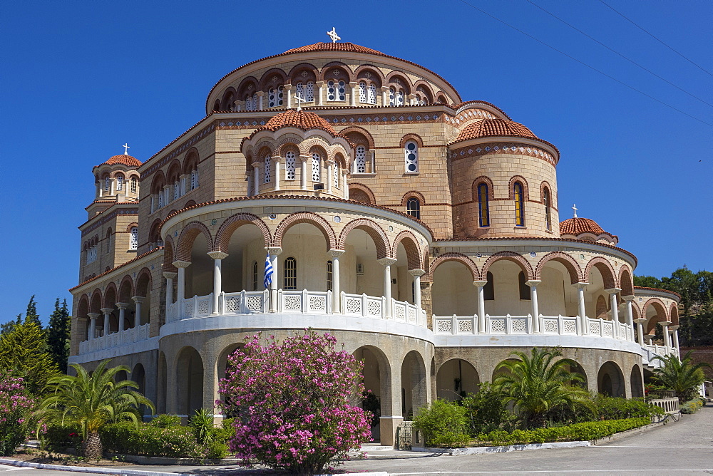 Aghios Nektarios Monastery, Aegina, Saronic Islands, Greek Islands, Greece, Europe