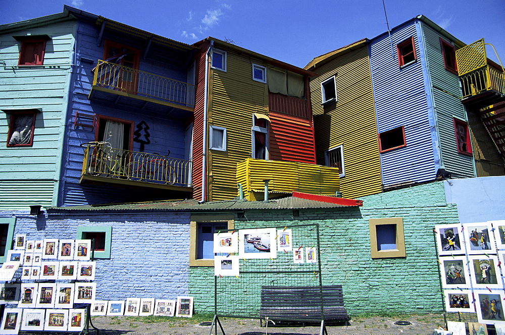 Paintings, La Boca, Buenos Aires, Argentina, South America