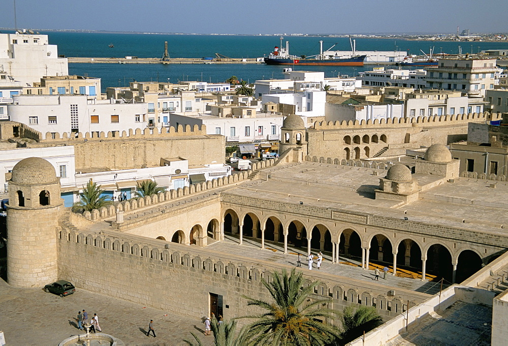 View from Ribat of the Medina, Sousse, UNESCO World Heritage Site, Tunisia, North Africa, Africa