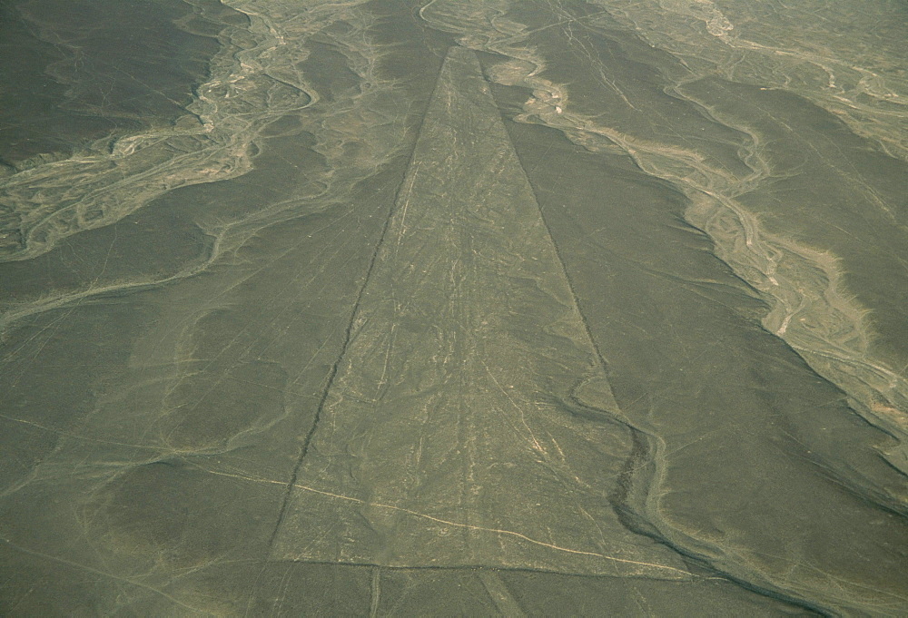 Trapezoid, Nazca Lines (Nasca Lines), UNESCO World Heritage Site, Peru, South America