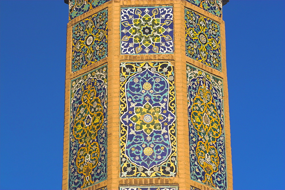 Minaret of the Friday Mosque or Masjet-eJam, built in the year 1200 by the Ghorid Sultan Ghiyasyddin on the site of an earlier 10th century mosque, Herat, Herat Province, Afghanistan, Asia