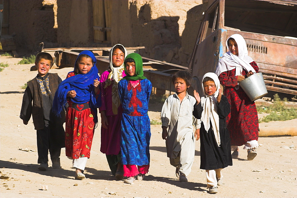 Local children, Yakawlang, Afghanistan, Asia