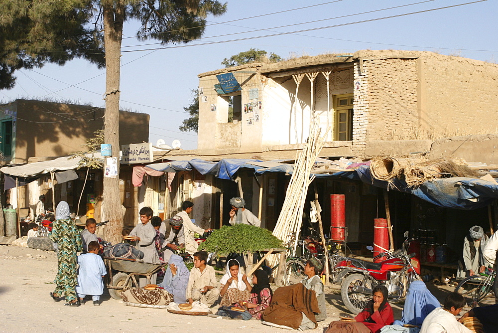 Street scene, Maimana, Faryab Province, Afghanistan, Asia