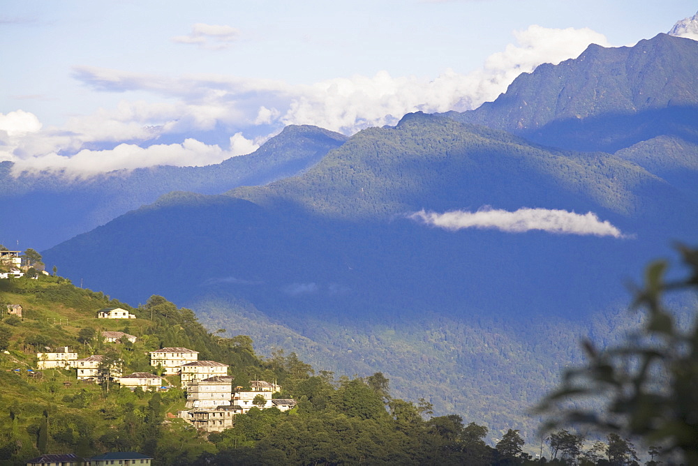 View from Tashi viewpoint, Gangtok, Sikkim, India, Asia