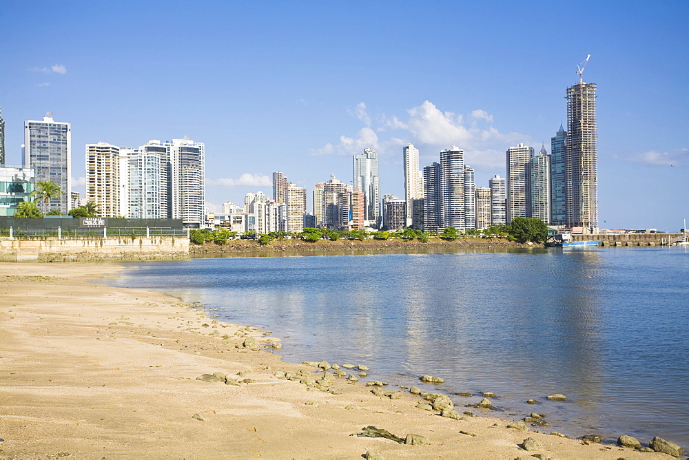 Avenue Balboa beach and Punta Paitilla, Panama City, Panama, Central America