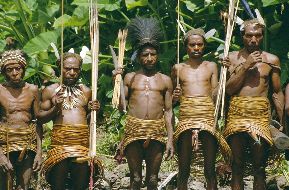 Yali men at a ceremony, Membegan, Irian Jaya (West Irian) (Irian Barat), New Guinea, Indonesia, Asia